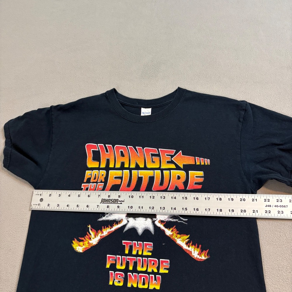 Back to the Future Change For The Future Graphic T Shirt Mens Large Black - Picture 9 of 10
